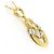 Autre Marque Collana in oro giallo 18K e platino con diamante D'oro - vista 2