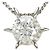 Autre Marque Platinhalskette mit Diamantanhänger