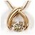 Autre Marque Collana in oro rosa 18K con diamante brown Marrone D'oro