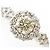 Autre Marque PT900 Platin-Bandring mit braunen Diamanten - Ansicht 2