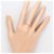 Autre Marque PT900 Platin-Bandring mit braunen Diamanten - Ansicht 7