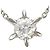Autre Marque Collana in platino PT850 con diamante