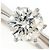 Autre Marque PT1000 Platinbandring mit Diamant - Ansicht 2