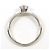Autre Marque PT1000 Platinbandring mit Diamant - Ansicht 3