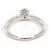 Autre Marque PT1000 Platinbandring mit Diamant - Ansicht 4