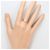 Autre Marque PT1000 Platinbandring mit Diamant - Ansicht 7