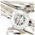 Autre Marque PT900 Platin-Ehering mit Diamant - Ansicht 2