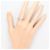 Autre Marque PT900 Platin-Ehering mit Diamant - Ansicht 7