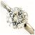 Autre Marque Platin-Ring mit Diamant - Ansicht 2
