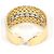 Autre Marque Anello fede in oro giallo 18K e platino con diamanti D'oro - vista 4