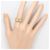 Autre Marque Anello fede in oro giallo 18K e platino con diamanti D'oro - vista 6