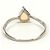 Autre Marque Ringband aus 18K Weißgold mit Opal Golden - Ansicht 4