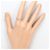 Autre Marque PT900 Platin-Bandring mit Diamant - Ansicht 6