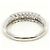 Autre Marque Bague alliance en platine PT900 avec diamant - vue 3