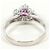 Autre Marque Platinbandring mit Rubin und Diamant - Ansicht 3