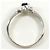 Autre Marque Platinring PT850 mit Saphir und Diamant - Ansicht 2