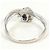 Autre Marque Platinring PT850 mit Saphir und Diamant - Ansicht 3