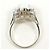 Autre Marque Platin-Bandring mit Opal und Diamant - Ansicht 3
