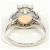 Autre Marque Platin-Bandring mit Opal und Diamant - Ansicht 4