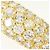 Autre Marque Bandring aus 18K Gelbgold mit Diamant Golden - Ansicht 2
