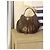 Borsa Hobo Zagliani in Pelle di Pitone Marrone - vista 14