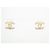 NUOVI ORECCHINI CHANEL LOGO CC MATELASSÉ 2024 ORO STRASS D'oro - vista 4