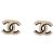 NUOVI ORECCHINI CHANEL LOGO CC STRASS IN METALLO DORATO D'oro