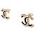 NUOVI ORECCHINI CHANEL LOGO CC STRASS IN METALLO DORATO D'oro - vista 3