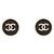 NEUE CHANEL CC LOGO RUNDE STECKER-OHRRINGE GOLDFARBENES METALL Golden