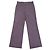 NEW CHANEL TWEED PANTS T38 CC LOGO BUTTONS PURPLE WOOL PANTS