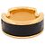Ring Hermès NUOVO ANELLO HERMES OLYMPE PM H500058FC8955 S T52 PELLE DI VITELLO NERA & ORO Nero - vista 4