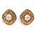 VINTAGE CHANEL BAROCK-OHRRINGE MIT GOLDENEN PERLEN 1990 1991