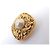 VINTAGE CHANEL BAROCK-OHRRINGE MIT GOLDENEN PERLEN 1990 1991 - Ansicht 8