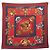 Hermès NUOVO FOULARD HERMES CONFIDENTS DES COEURS CARRE 90 CASHMERE E SETA Rosso