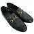 Mocassini Gucci Horsebit in pelle di vitello nera Nero - vista 5