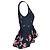 Erdem Peplum-Bluse aus Spitze mit Blumenprint aus dunkelblauem Polyester Marineblau - Ansicht 2