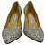 Décolleté Jimmy Choo Romy 85 Glitter in pelle argento - vista 2