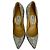Décolleté Jimmy Choo Romy 85 Glitter in pelle argento - vista 4
