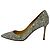 Décolleté Jimmy Choo Romy 85 Glitter in pelle argento - vista 7