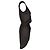 Balmain Mini-Kleid aus Jersey in schwarzem Polyester - Ansicht 2
