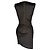 Balmain Mini-Kleid aus Jersey in schwarzem Polyester - Ansicht 3