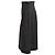 Falda longitud rodilla Yves Saint Laurent en lino negro - vista 2