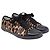 Sneaker basse Lanvin con stampa leopardata in pony hair marrone - vista 3