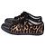 Sneaker basse Lanvin con stampa leopardata in pony hair marrone - vista 4