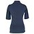 Polo Burberry Brit con scollo a V in cotone blu navy - vista 3