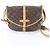 Borsa a tracolla Louis Vuitton Monogram Saumur 30 in pelle Marrone