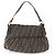 Borsa a tracolla Fendi Zucca in pelle e canvas Marrone - vista 3
