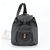 Zaino e Borsa a Tracolla Gucci Bamboo in Pelle Nera Nero