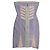 Herve Leger Vestido Bandage Hervé Léger Gris