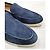 Loro Piana Summer Walk Mocassini Camoscio Blu - vista 2